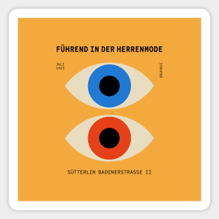 Eyes | Bauhaus Poster III Sticker
